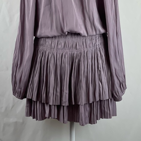 Current Air Lilac Purple Ruffled Coastal CowGirl Mini Dress NWOT Size M - Picture 7 of 12